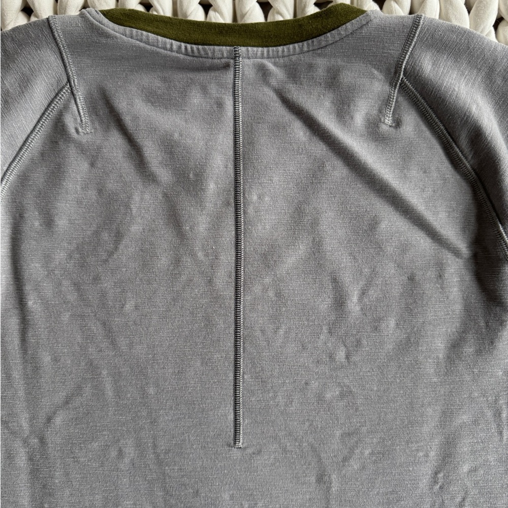 Lululemon City Sweat Crew Pullover - Vapor & Olive Green - Mens Large NWOT - Picture 6 of 7